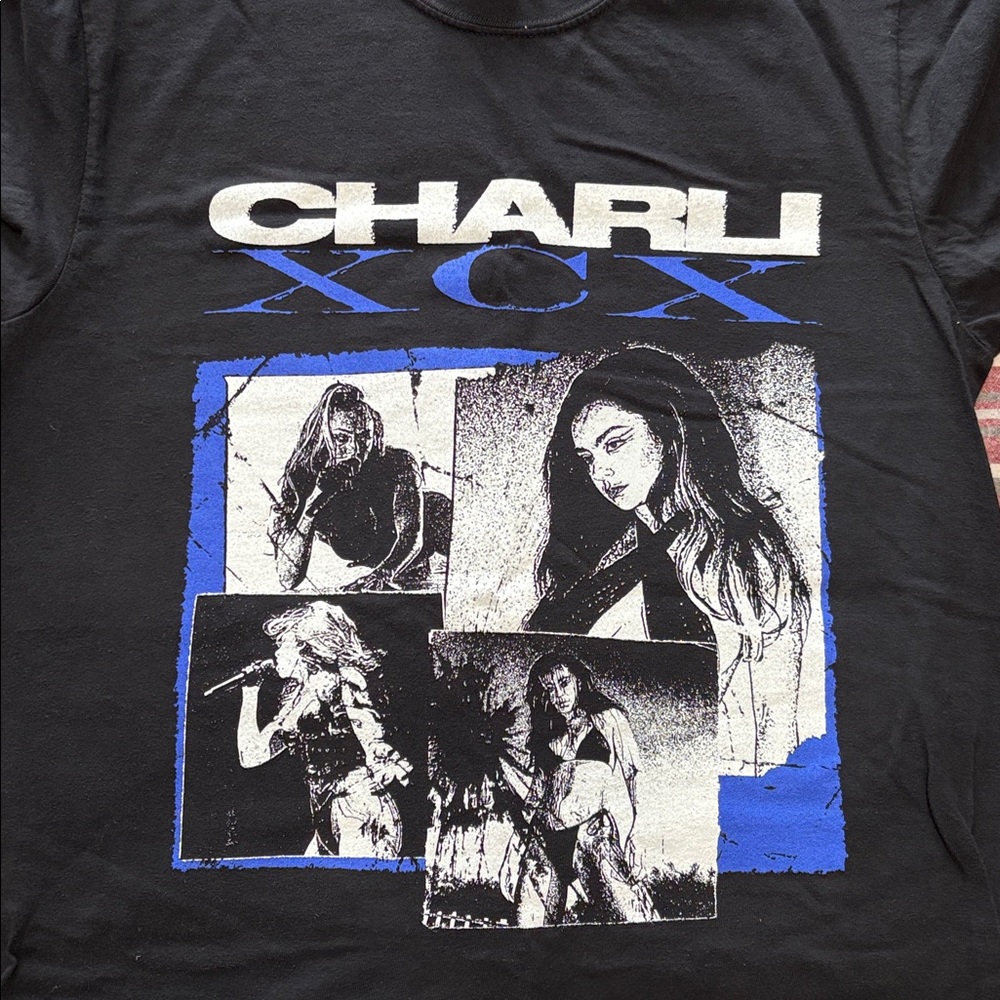 Charli XCX Crash tee shirt. Unisex Medium.  Double sided print.